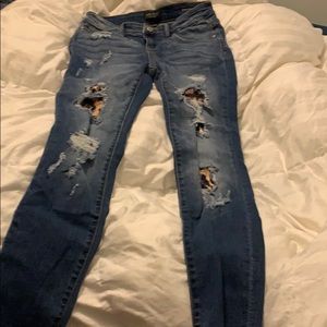 NWOT Judy Blue camo ripped skinny jeans